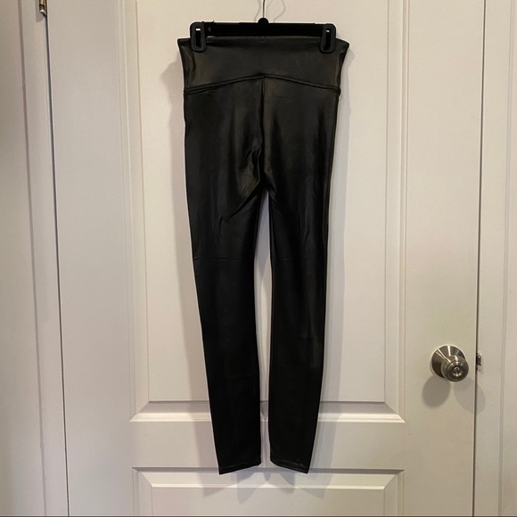 Spanx Faux Leather Side Stripe Leggings - Picture 8 of 8